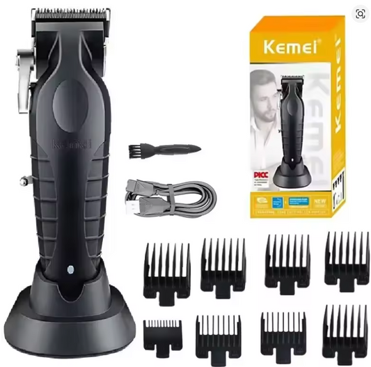 Cortadora de pelo profesional Kemei KM-2296  Máquina para cortar cabello con cargador de asiento Máquina cortadora de pelo