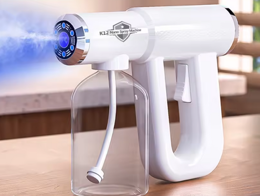 Nuevo pulverizador de peluquero con luz azul Nano de 300ML, pistola nebulizadora de pulverización inalámbrica de vapor para después del afeitado eléctrico USB para herramientas atomizadoras
