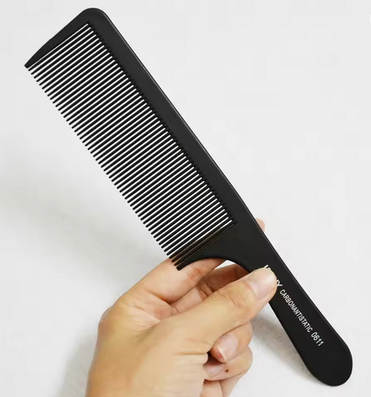 Peineta para maquina sobre peine de carbon negra