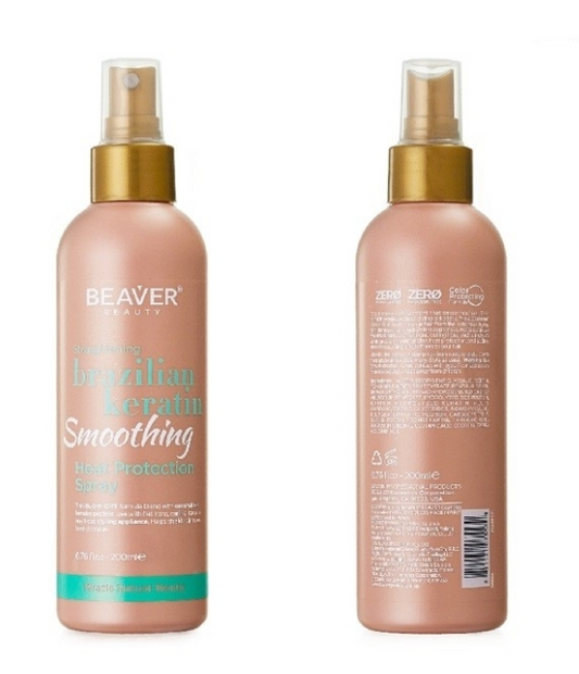 Beaver Protector Spray Brazilian Keratina Smoothing Heat Protection Spray 200ml