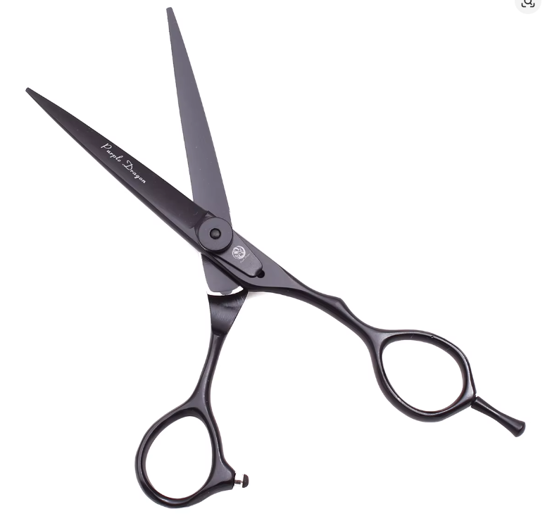 Tijeras para Cabello Profesional Dragón Púrpura 5.5"  – Acero Japonés 440C