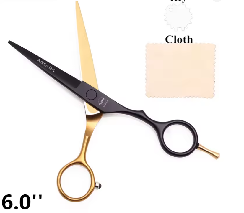 Tijeras profesionales de barbero y peluquero AQIABI