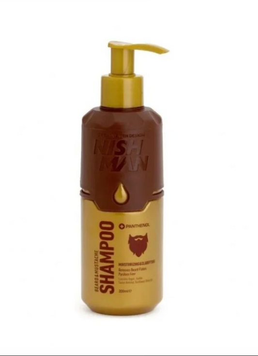 Shampoo para barba y bigote nishman