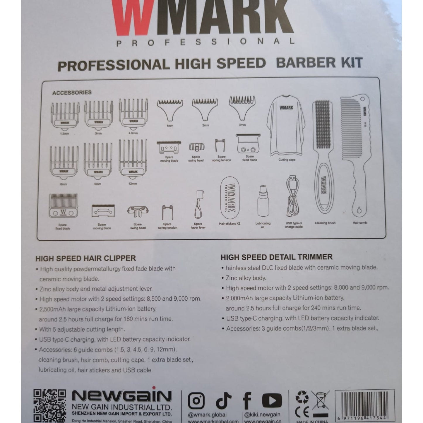 Pack Clipper trimmer accesorios