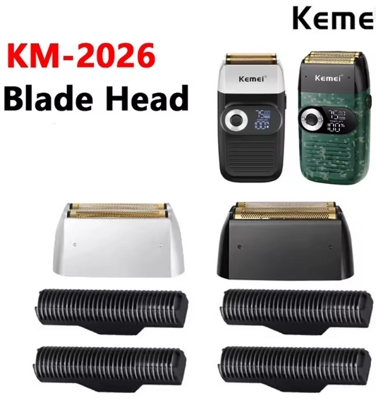 Cabezal de Repuesto para Shaver kemei cortadora de pelo profesional con mallas y cuchillas