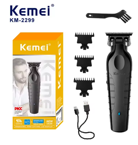 Cortadora de pelo Kemei inalámbrica para hombre, cortadora de pelo eléctrica, accesorios de cuchilla originales, KM-2299